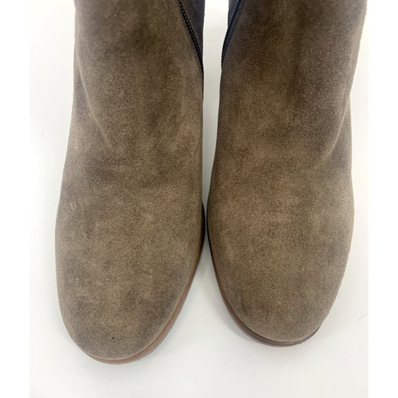 Napoleoni Italy Brown Suede Zip Ankle Boots sz 39 US 8.5 - Picture 6 of 6